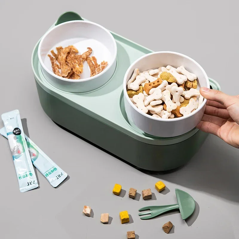Cat Food Bowl vyvýšená mačka misa keramický kŕmny domácimi zvieratami pre mačky a psov
