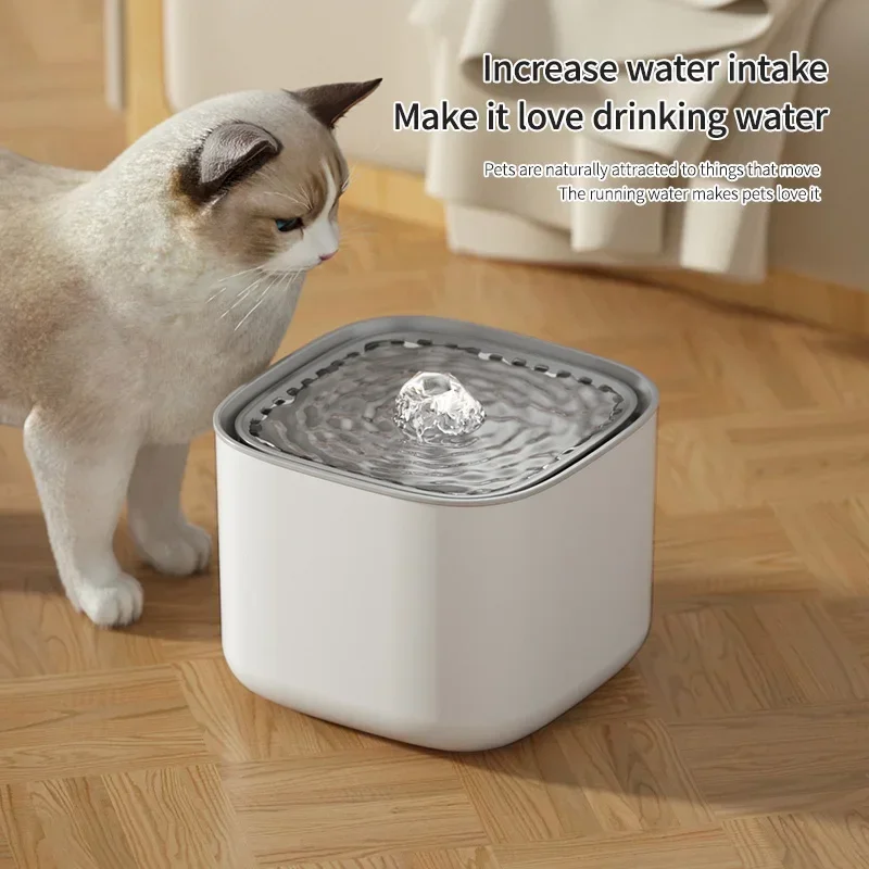 Cat Fountain Auto recirkulárny filter Veľká kapacita Filtrovanie Cat Water Dyric USB Elektrické skrinky na mačky s vodou 3L