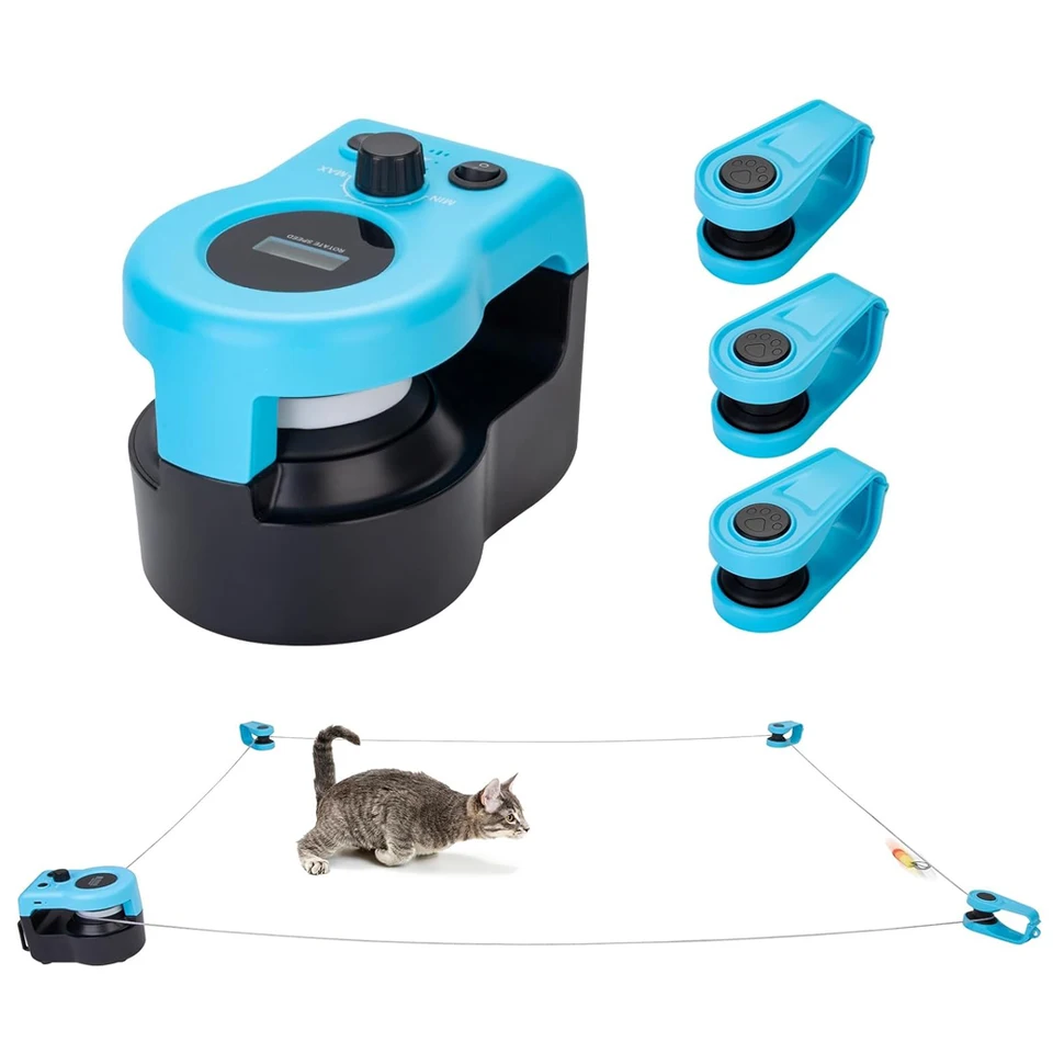 CAT Hračky CAT CATKO CHYNA NOVÝ CAT NAPLATNÝCH TREADSMILL PRE VIDERA Nastaviteľná rýchlosť simulovaná interaktívna hračka poľovníctva s diaľkovým koncom