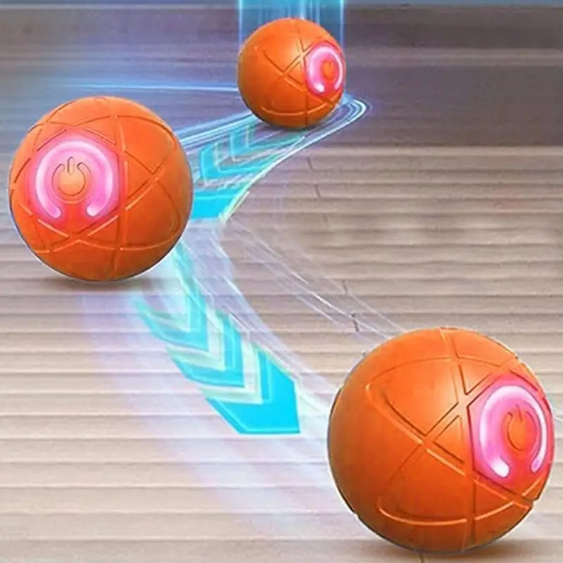 Cat Interactive Ball Toy, Automatic Rolling Ball s chvostom, nabíjateľná inteligentná interaktívna hračka pre domáce zvieratá, inteligentné peny pre mačku
