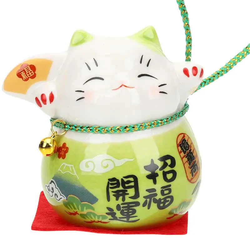 Cat Lucky Maneki Neko figurín Ornament socha japonské sochy pôdnyfigurins Dar