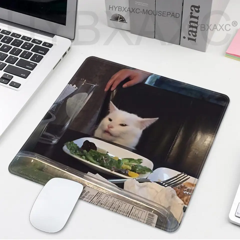 Cat Meme Gaming Mouse Pad XS Malé myš na počítači pre počítač Desktop Office Office Mouse Rat Deskmat Deskmat koberec