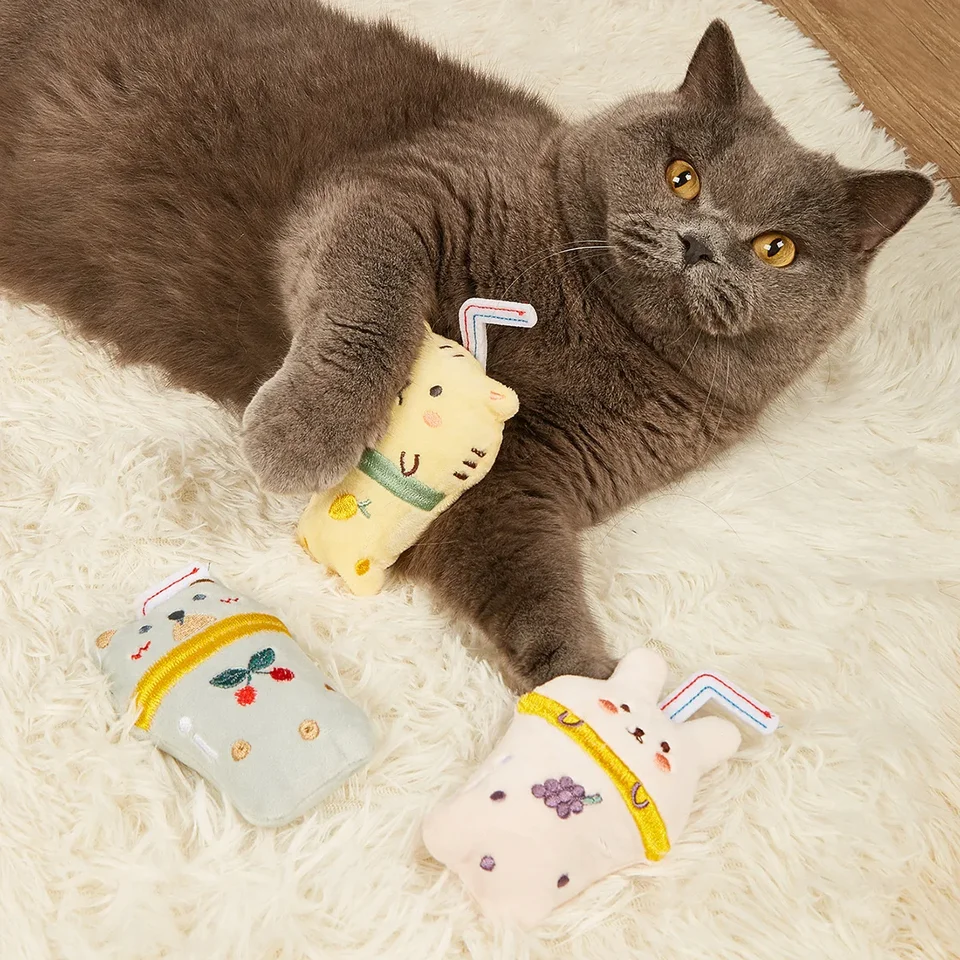 Cat Mint Plyš Tiger Tiger Penguin v tvare hračky Hra s mačkami Pet Hračky Supplies