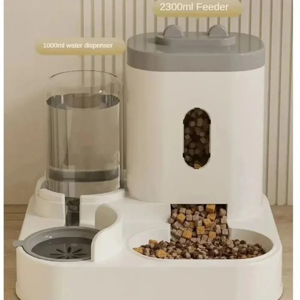 CAT MODA Cat Feeder Food misa s vodnou fontánou ľahko čistiteľná dojmok pre domáce zvieratá Domov Domov Veľká kapacita