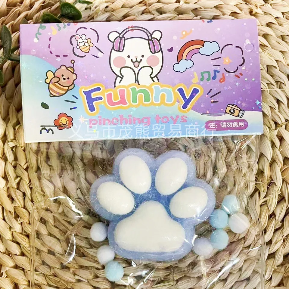 Cat Paw Squeeze hračky kawaii roztomilý pomalý rebound dekompresný dekompresia hračky Hrave Detské senzory hračky narodeniny darček domov dekorácia