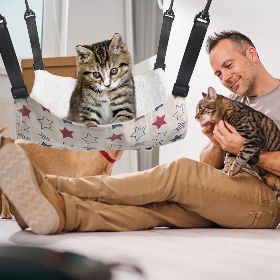 Cat Sleeping Hammock zavesenie postele odpočíva ospalú podložku mačky pre domáce zvieratá Príspevok podávača