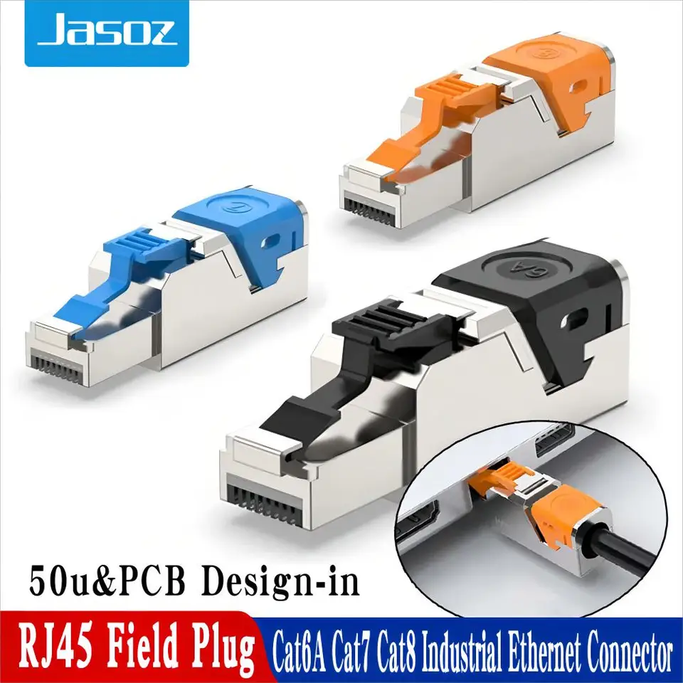 CAT6 CAT6A CAT7 CAT8 CAT8 Priemyselný ethernet konektor RJ45