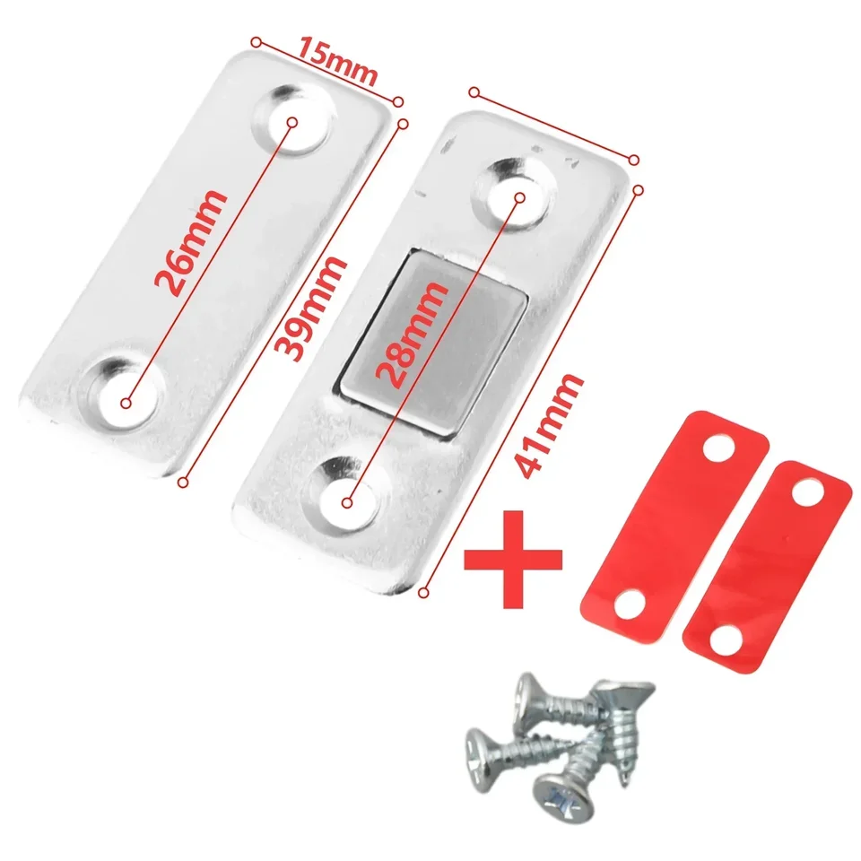 Catch Latch Self-Padheve Latch Badezimmer Ultradünn Hochwertige Material Spálňa s skrutkami Knižnica domácnosť