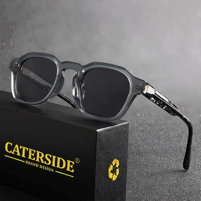 Caterside Square Polarizované slnečné okuliare Pánske TR90 Frame Design Dámske slnečné okulia