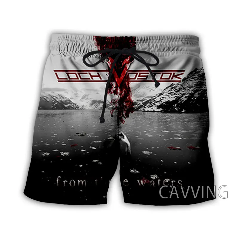 Cavving 3D Print Loch Vostok Rock Summer Beach Shorts Streetwear Rýchle suché neformálne kraťasy Pote Shorts for Women/Men