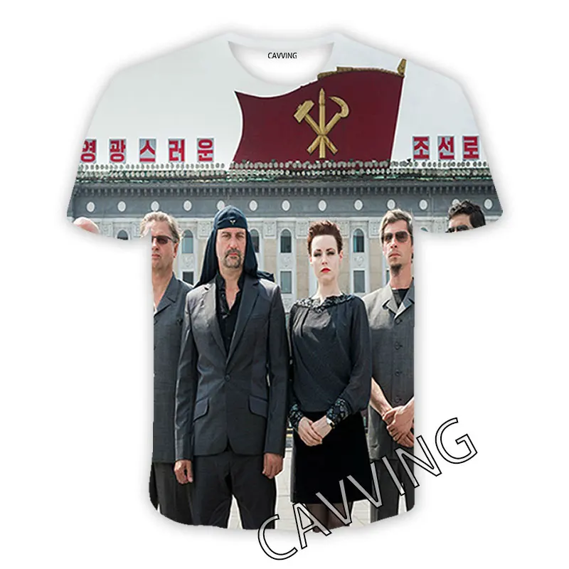 Cavving 3D Tlated Laibach Band Casual Tričko Hip Hop Tee Tinks Harajuku Styles Tops Clothing pre mužov/ženy