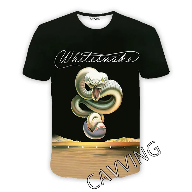 Cavving 3D tlačená biela kapela Príležitostné tričká Hip Hop Tshirts Harajuku Styles Tops Oblečenie pre mužov/ženy