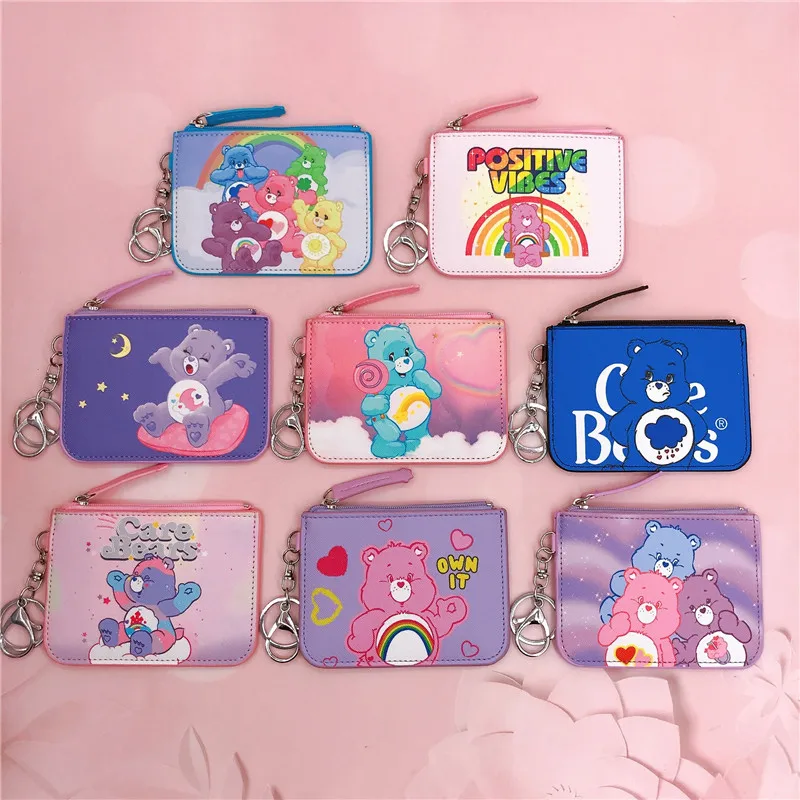 Cawaii Care Bears držiteľa mincová kabelka Karika
