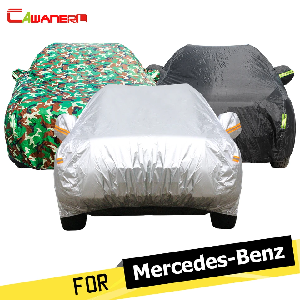 Cawanerl Full Cover Cover Auto Cover Rain Sun Snow Ochrana pre chránič Mercedes Benz CLS260 CLS320 CLS400 CLS250 CLS280 CLS300 CLS350 CLS500