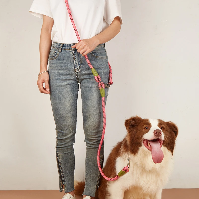 Cawayi Kennel Nylon Leashes Pet Dogs reťaz reťazové lano vedenie pre beh voľné ruky reflexné lano reťaz pre malých veľkých psov