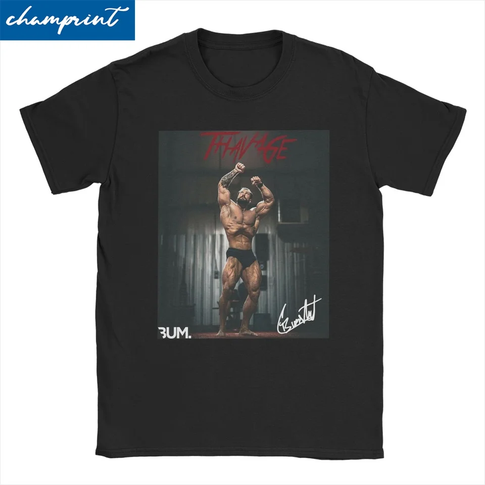 CBUM Chris Bumstead Tričká pre mužov Ženy posádka krk na bavlnu tričko Gym Motivácia Motivácia Krátke rukáv