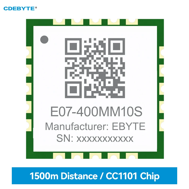 CC1101 bezdrôtový modul 433MHz CDEBYTE E07-400MM10S 10DBM 1,5 km pečiatka podpora RSSI Ultra SMD modul SMD