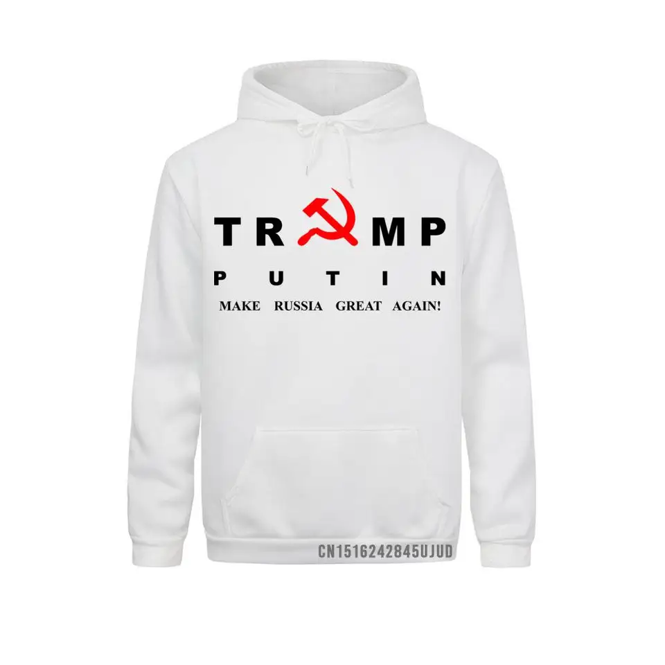 CCCP Komunizmus ZSSR Sovietsky zväz Donald Trump Vladimir Putin robí Rusko opäť skvelou mikinou pre mužov Muž Casual Mikina