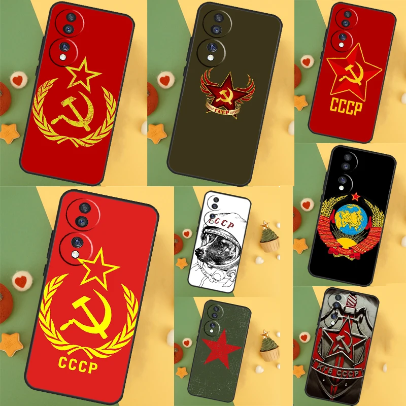 CCCP Sovietsky zväz Rusko Prípad pre Honor Magic 6 Pro Magic 5 Lite 50 70 90 x6 x7 x8 x9 x6a x7a x8a x9a x8b x9b kryt