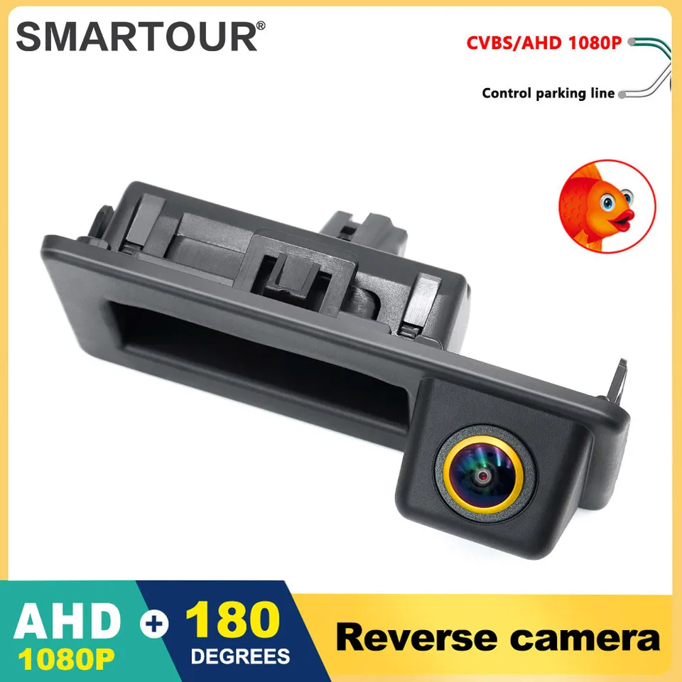 CCD 4K AHD 1080P Vozidlo Reverzná záložná kmeň kmeňa Kameru pre Audi A3 A4 Touran Tiguan Caddy T5 T6 Polo Skrpe Speed ​​Octavia Octavia