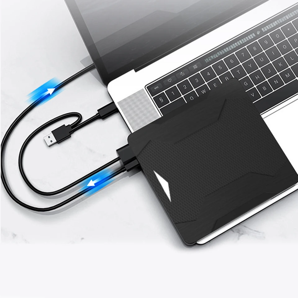 CD-RW Burner Driver Free CD DVD prehrávač USB3.0 TF SD Externá optická jednotka Plug a prehrávanie mobilnej jednotky CD-ROM pre počítačový laptop