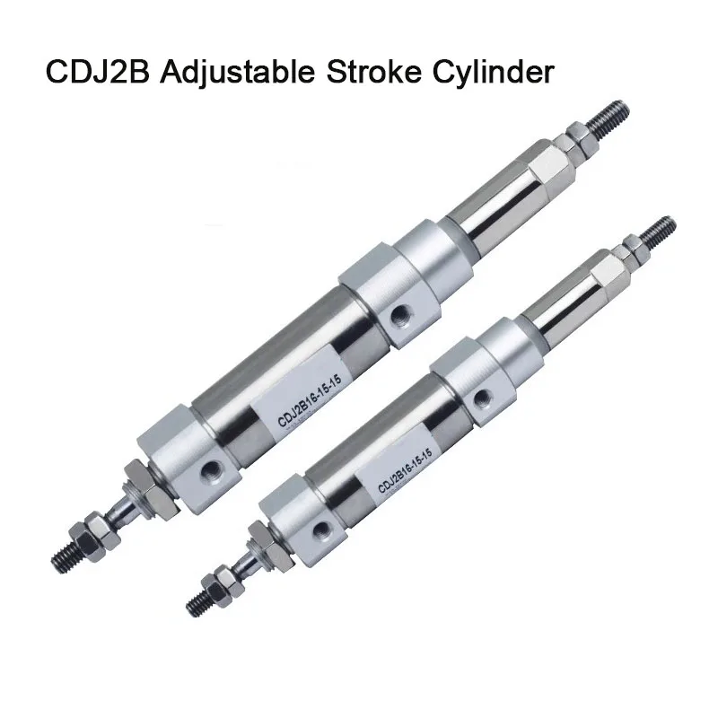 CDJ2B10/16 XC8 nastaviteľný mini vzduchový valc CJ2 pneumatický piestový pera s jednou tyčou