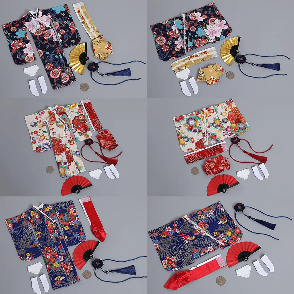 CDToys CD034 1/6 ženského vojaka sexy japonský kimono krátky dlhý 2 štýly Yukata Kimono 12 '' Action Figure Body Model Body