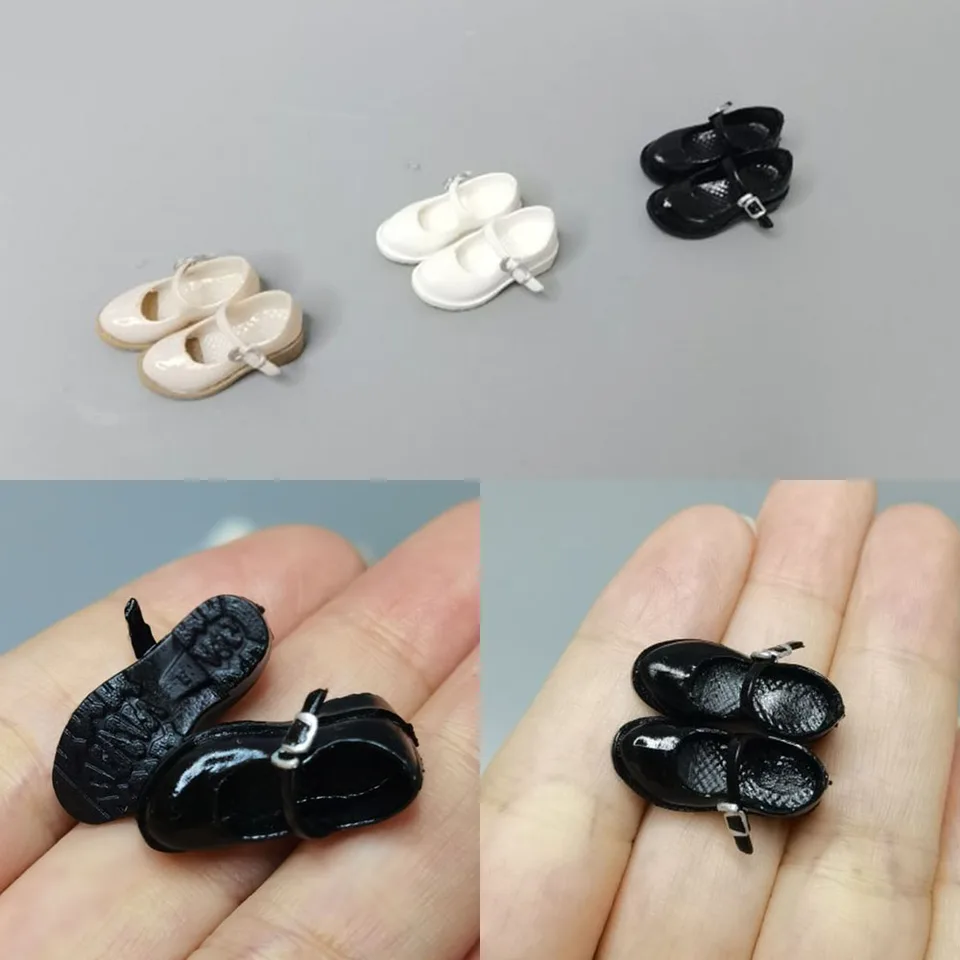 CDToys CD041 1/12 ženský vojak školačka jk kožené ploché topánky Model oblečenie doplnky Fit 6 '' Action Body
