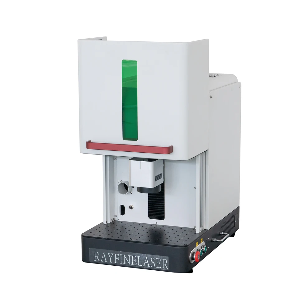CE štandard Plne uzavreté bezpečnejšie rekordné mäsové vlákno laserové označenie stroj 30 W 100W 100 W gravírovacie stroje