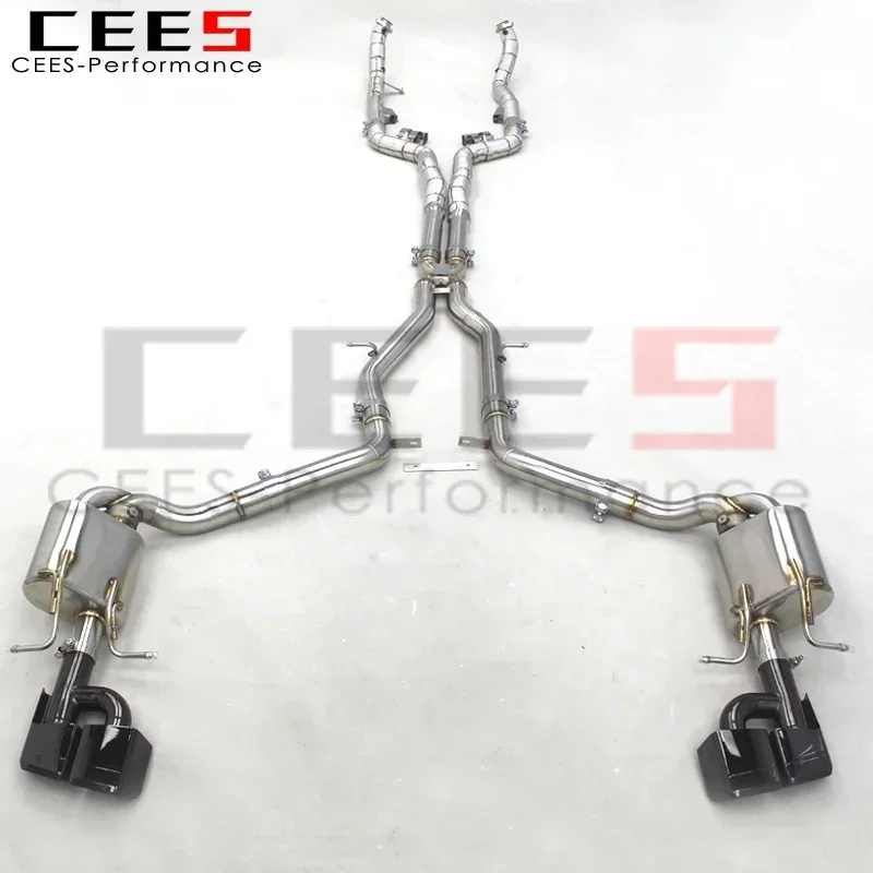 CEES CATBACK Výfukové výfukové potrubia pre Mercedes-Benz CLS63 AMG 2007-2017