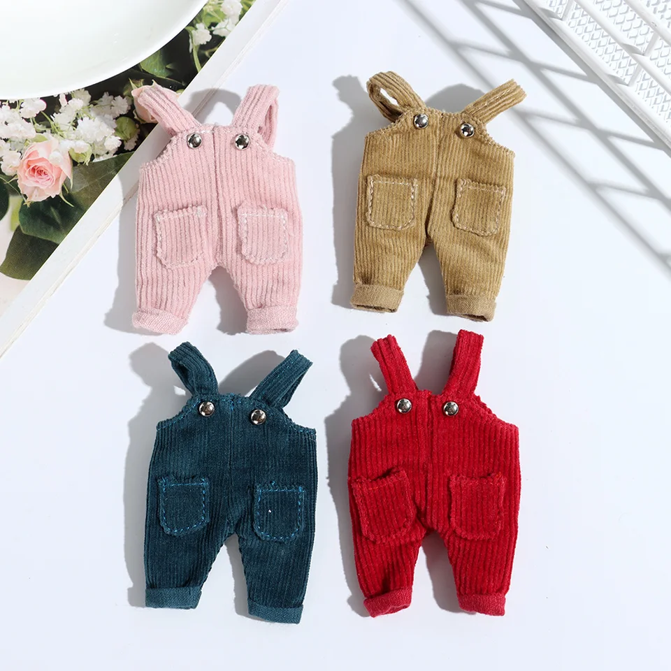 Celkovodové oblečenie pre bábiky pre módu pre 1/11 ob11 bábiky za 1/12 BJD Doll Clothes Denim Pants OBITSU