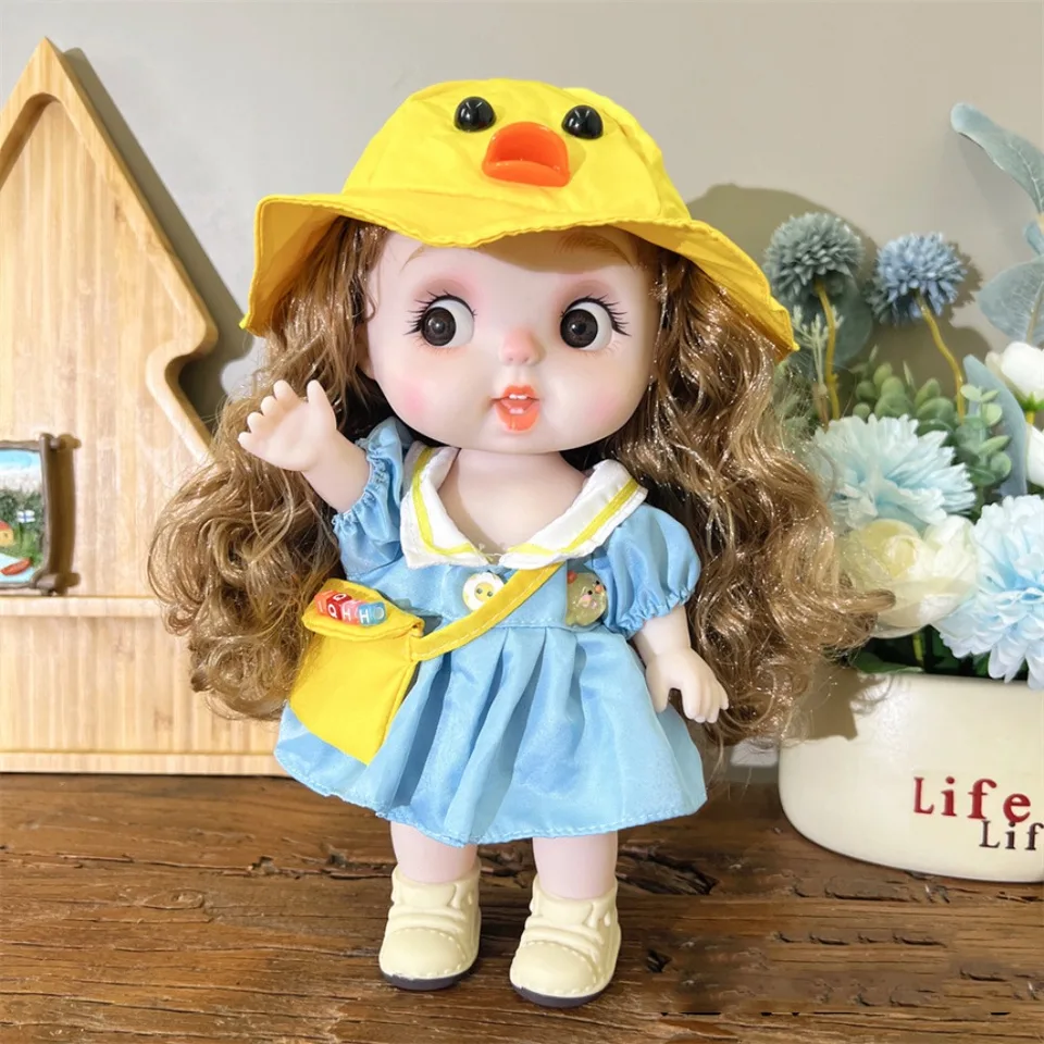 Celé telo 28 cm šaty bábika Dolly Vinyl Girls's Doll s oblečením LiveLike pre domácich majstrov Girl Dievča