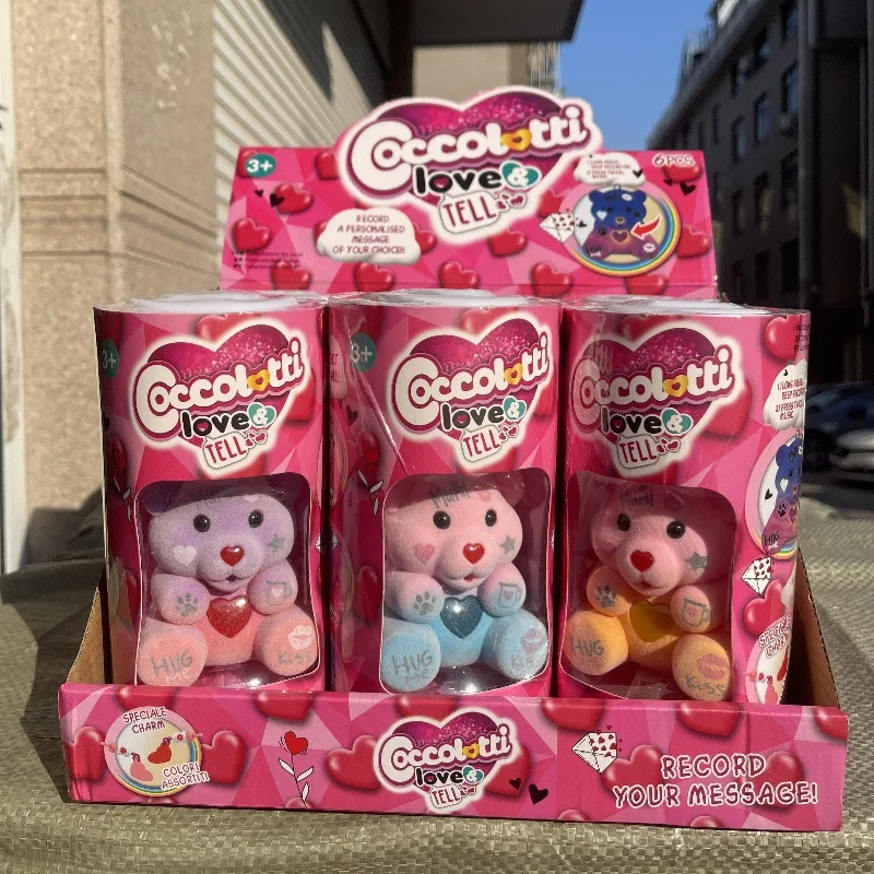Celú krabicu Cuddle Camcifier Teddy Bear zaznamenáva žiaru roztomilé plyšové slepé boxy Toychain prívesok