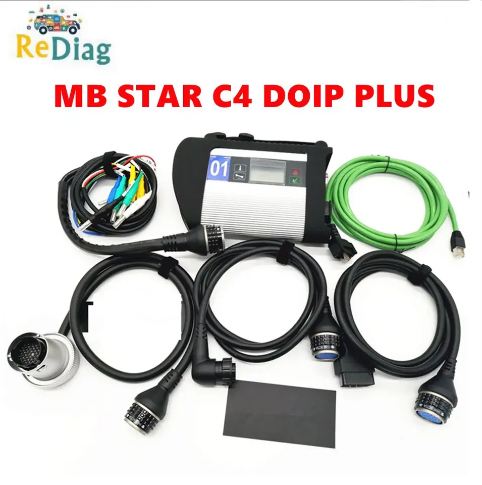 Celý čip MB Star C4 SD Compact C4 Doip Plus Diagnostický nástroj s funkciou WiFi pre multiplexor MB Star pre Mercedes Benz