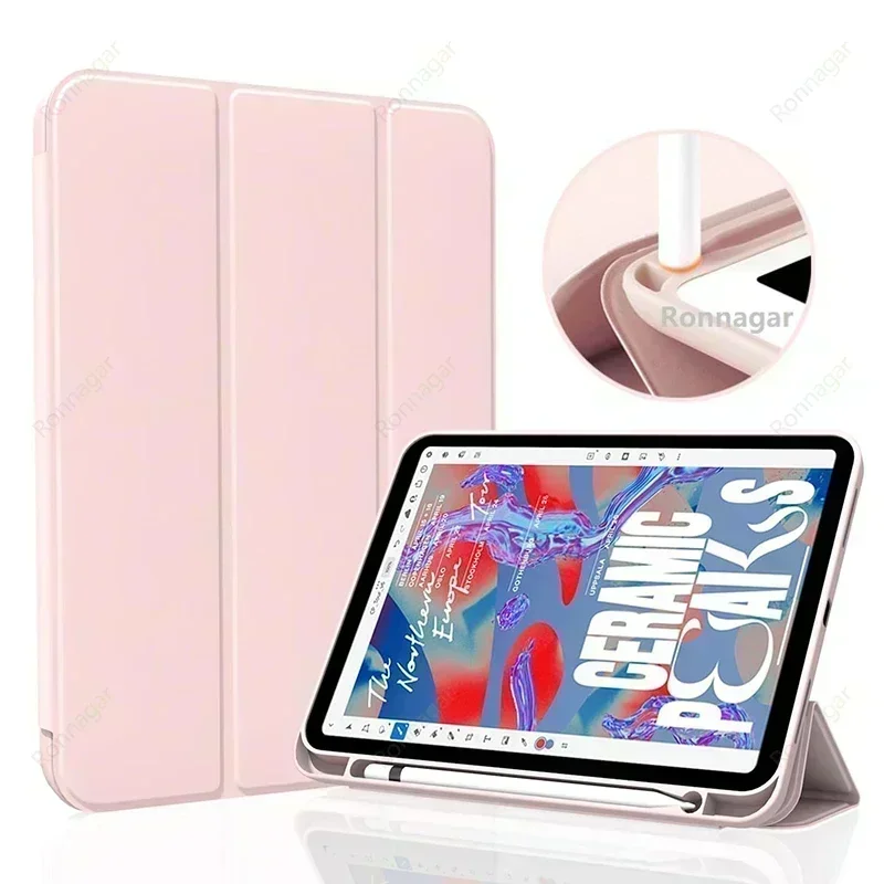 Cencil Slot Funda Case iPad 10. Generácia prípad 2022 iPad 10.9 Tablet Funda Cover 10. Generation iPad Case 10.9inch iPad10 Gen Gen