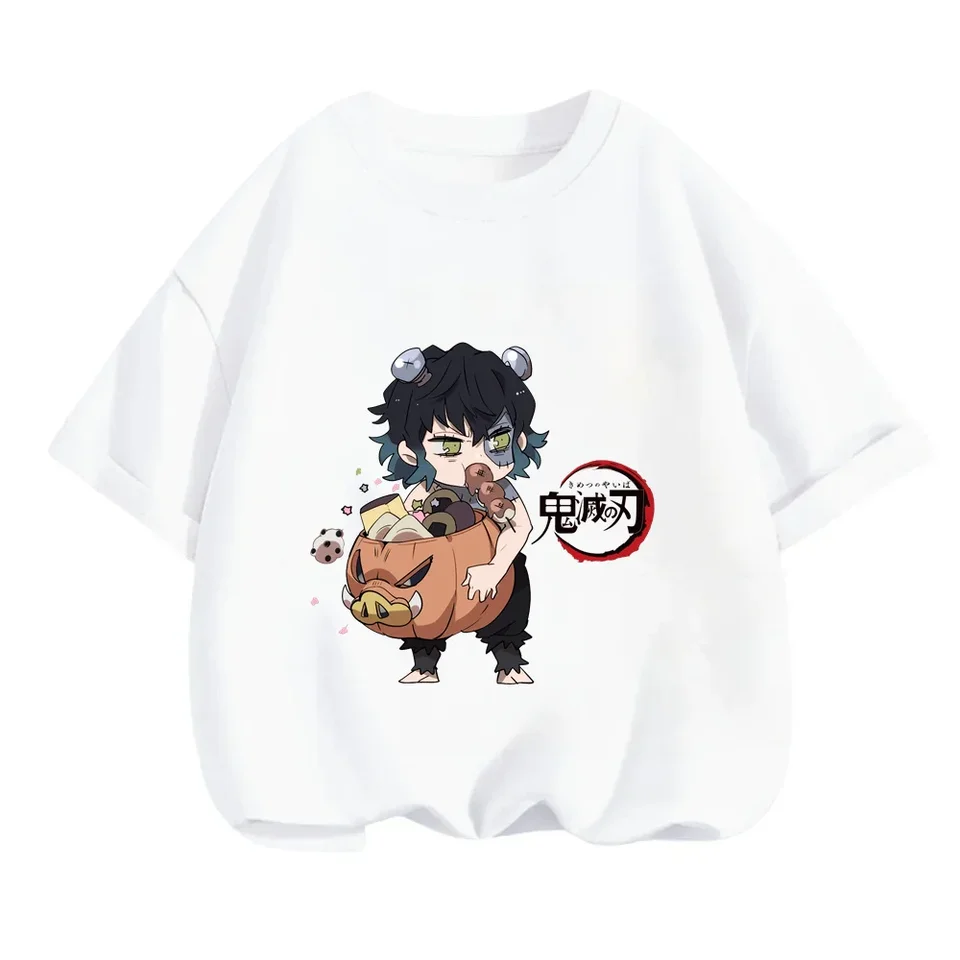 Cenovo dostupné tričká s tematikou démona s postavami Q-Version Kawaii pre chlapec dievča letné letné voľné vrcholy