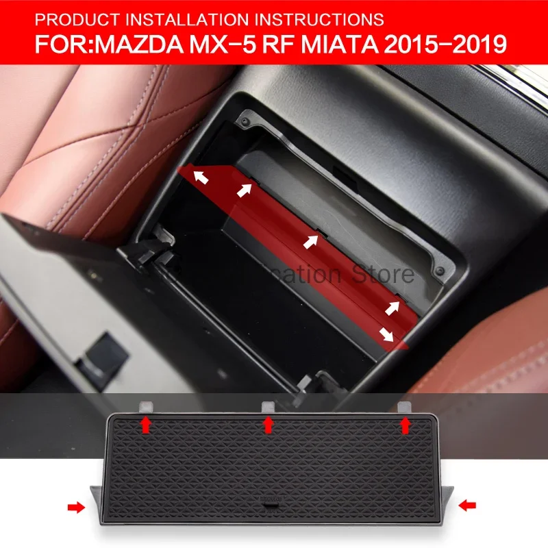 Central Control Lirky lakťovej skrinky Storage Tray Fit for Mazda MX-5 ND RF Miata Roadster Accessories