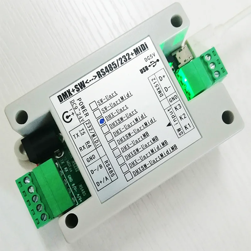 Central Control RS485/232 až DMX512+MIDI+MODBUS SWITT MOSTICE DMX na RS485 Užívateľsky definovaný príkaz