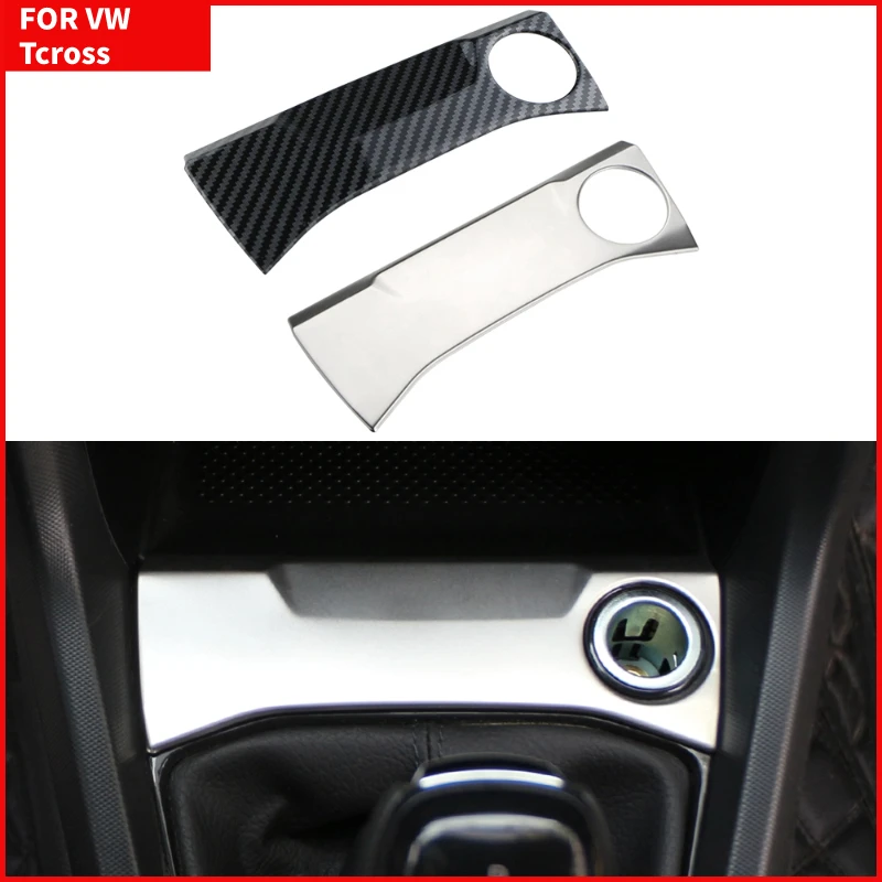 Centrum Centra Centra Cigaret Lighter Panel Panel Cover Cover pre Volkswagen VW T-Cross Tcross 2018 2019 2020 2021 2022 2023 LHD