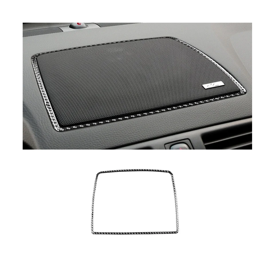 Centrum Dashboard Reproduktor Rámový kryt panelového krytu dekoratívna nálepka uhlíkové vlákno pre Volvo XC90 2003-2014 Príslušenstvo
