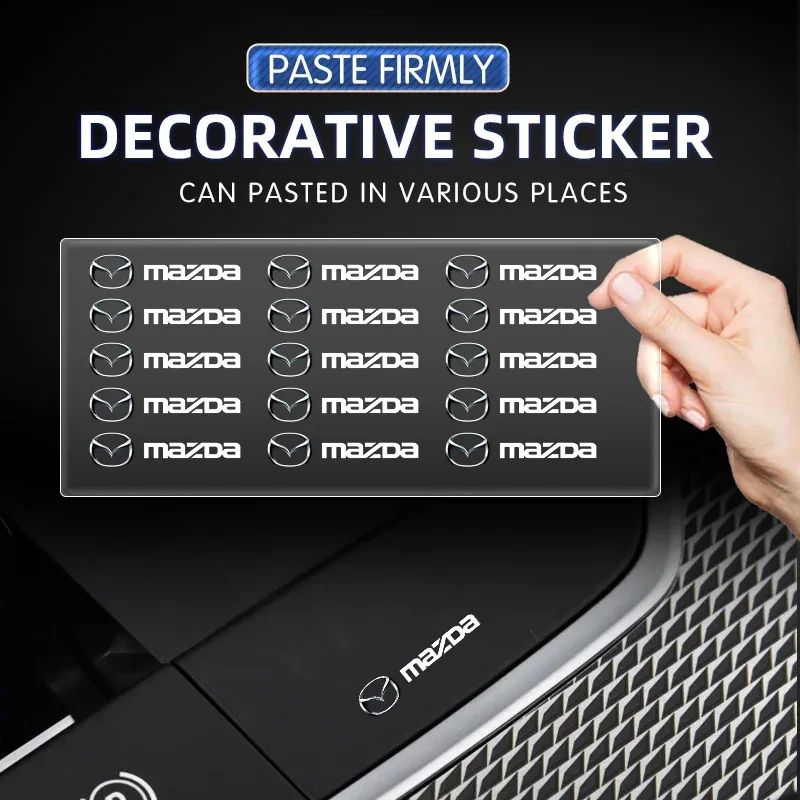 Centrálne riadiace nálepky Centrálne ovládacie nálepky odznak automobilu pre Mazda 3 6 CX5 2 CX3 CX9 MX5 RX8 AXELA Demio Atenza MS