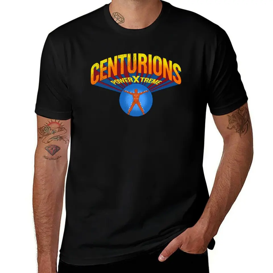 Centurions? Power xtreme 80. tričko Animal Prinfor Boys anime tričká modré archívne pánske bavlnené tričko