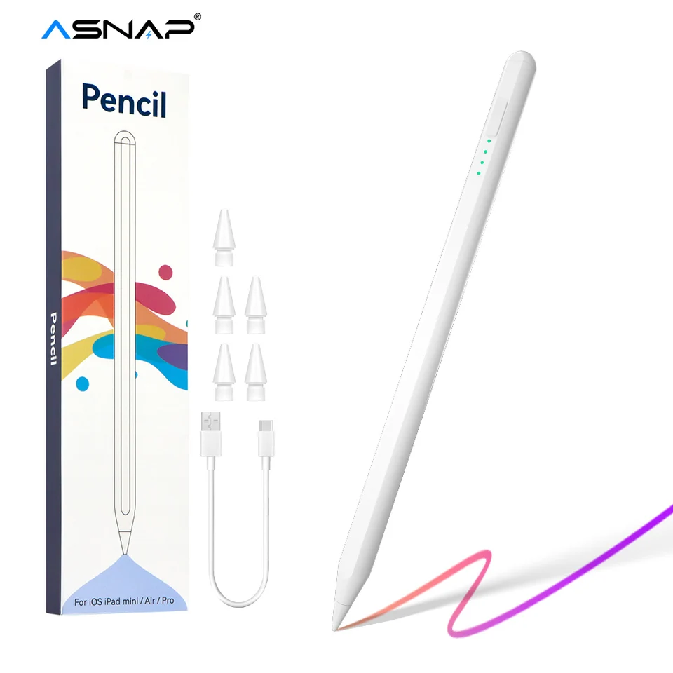 Ceruzka ASNAP pre Apple iPad 6 7 8 9 10 iPad Air 3 4 5 Mini 5 6 Pro 2 3 4 5 6 Touch Pen