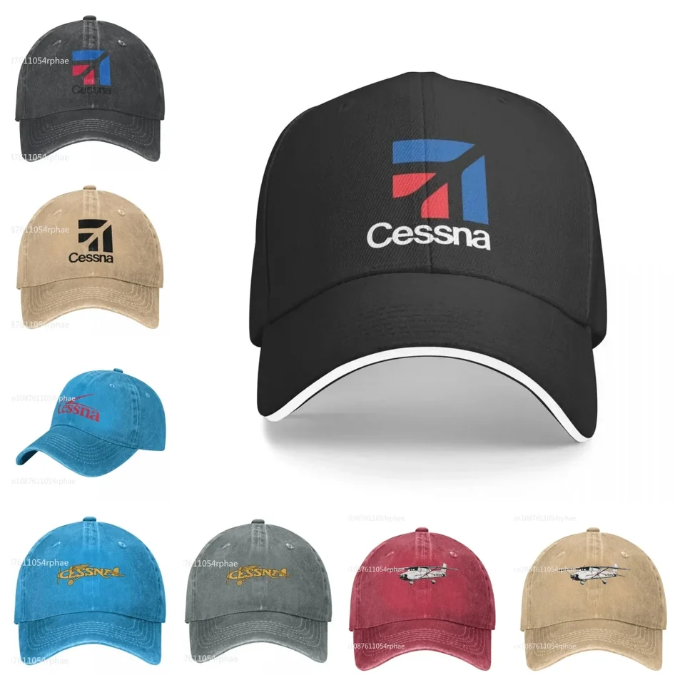 Cessna - Logo Cap Baseball Cap Baseball Man Caps Ženy Rybársky klobúk mužská baseballová čiapka Dámska