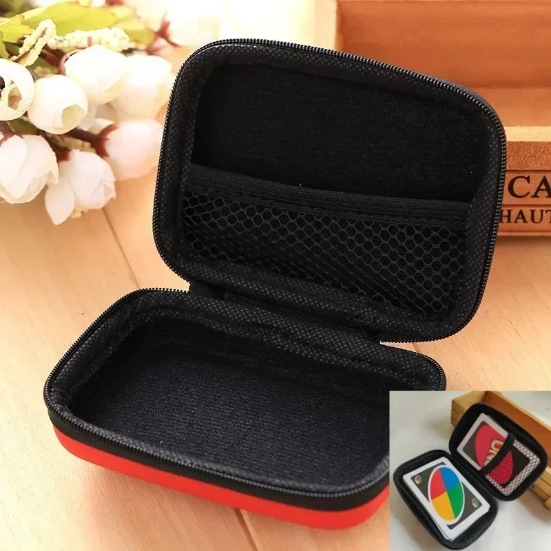 Cestovanie zipsom nosiť tvrdé puzdro Uno hracie karty stolové herné karty úložný balíček pre deti Fan Entertainment Držiteľ karty Mini Bag Mini Bag