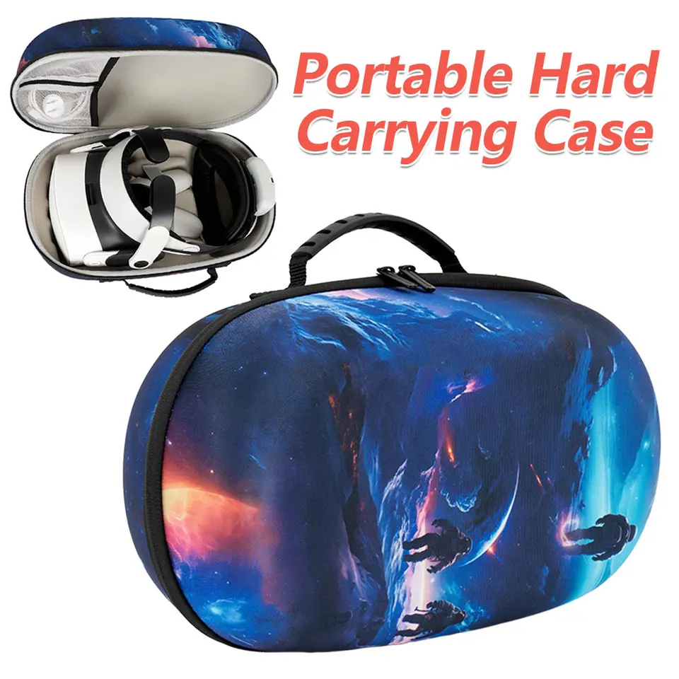 Cestovná taška na nárazový nárazový nárazový nárazový taška pre meta quest 3s/3s/quest 2/pico 4 Ultra VR Gaming Controller Accessor
