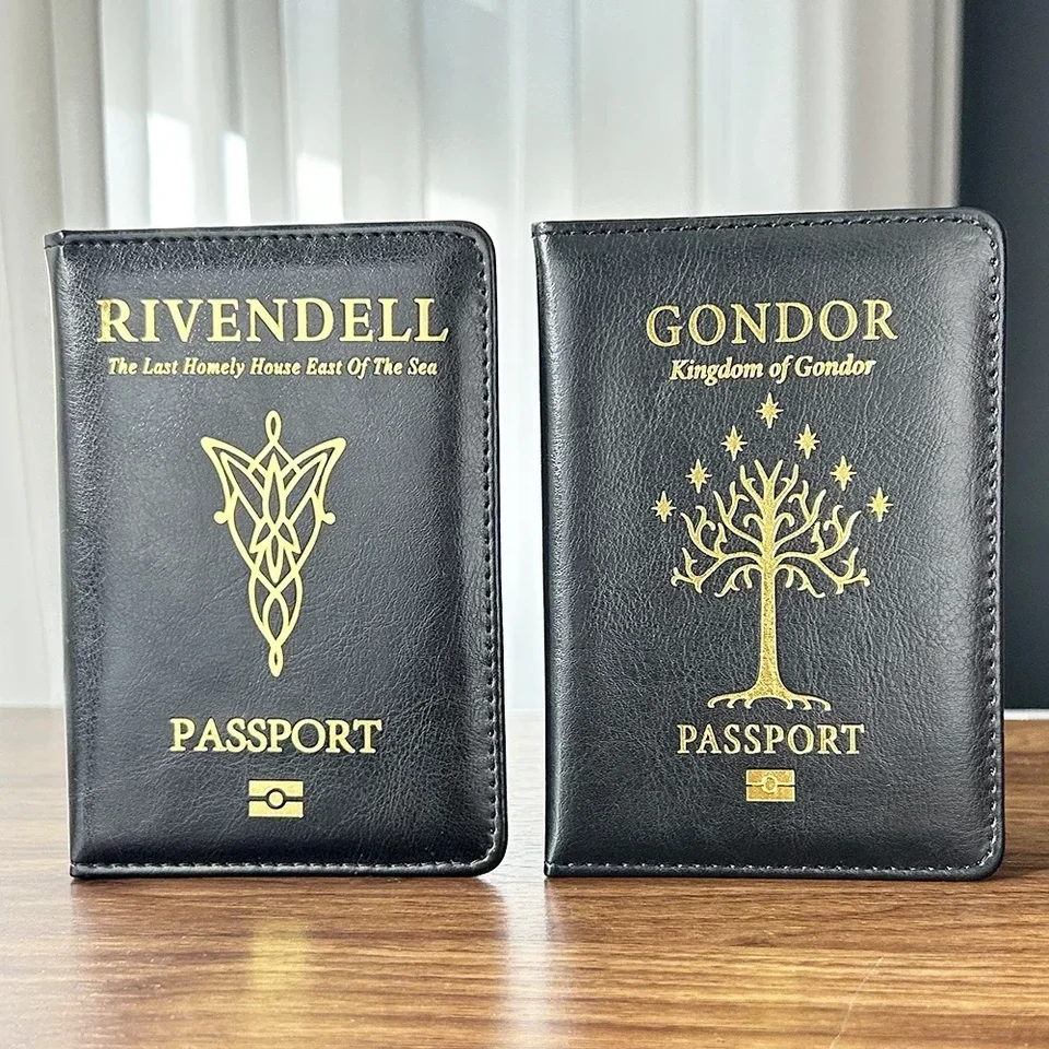 Cestovné doplnky Rivendell Passport Držiteľ Arwen Evenstar Passport Cover Tree of Life Gondor Passport Držiteľ