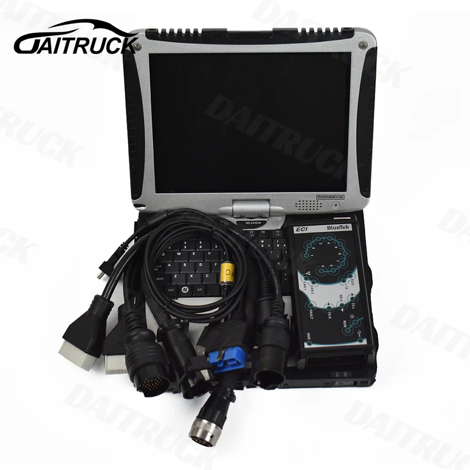 CF19 laptop pre ELTRAC Easy ECI Nová verzia pre IVECO Truck Euro5 Euro6 Diagnostický nástroj+softvér v HDD