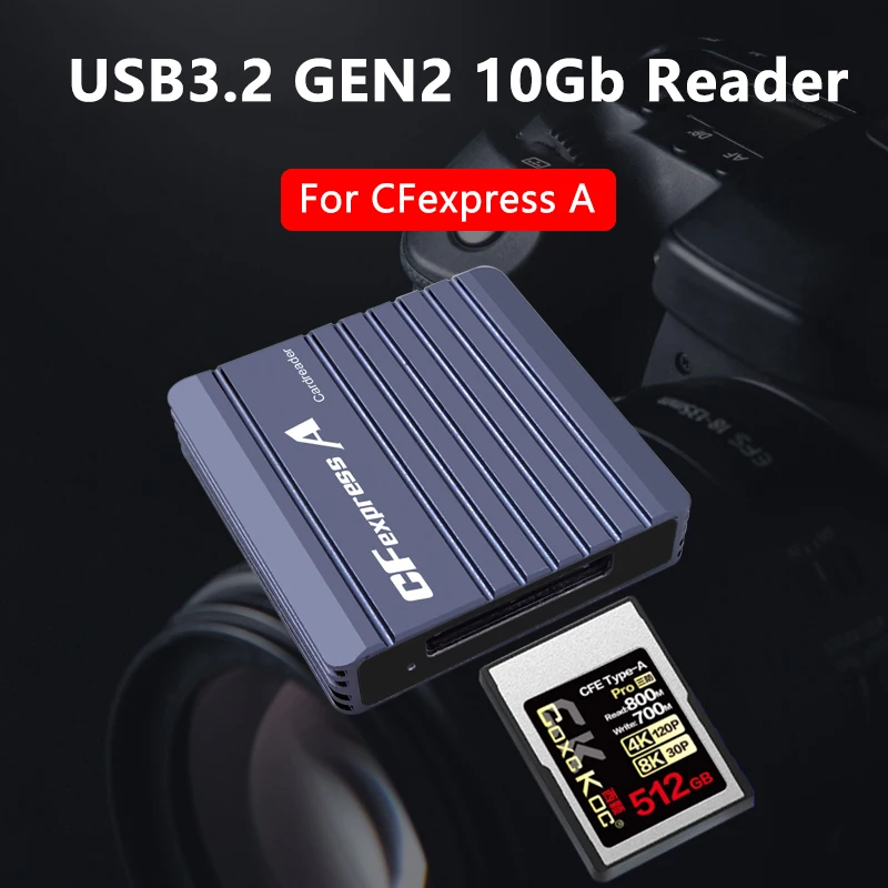 CFEXPRESS TYNAJTE A KARTY Čítač CF Express Reader Typ adaptéra USB3.2 GEN2 10G Prenosná čítačka CFEXpress pre Canon Nikon SLR