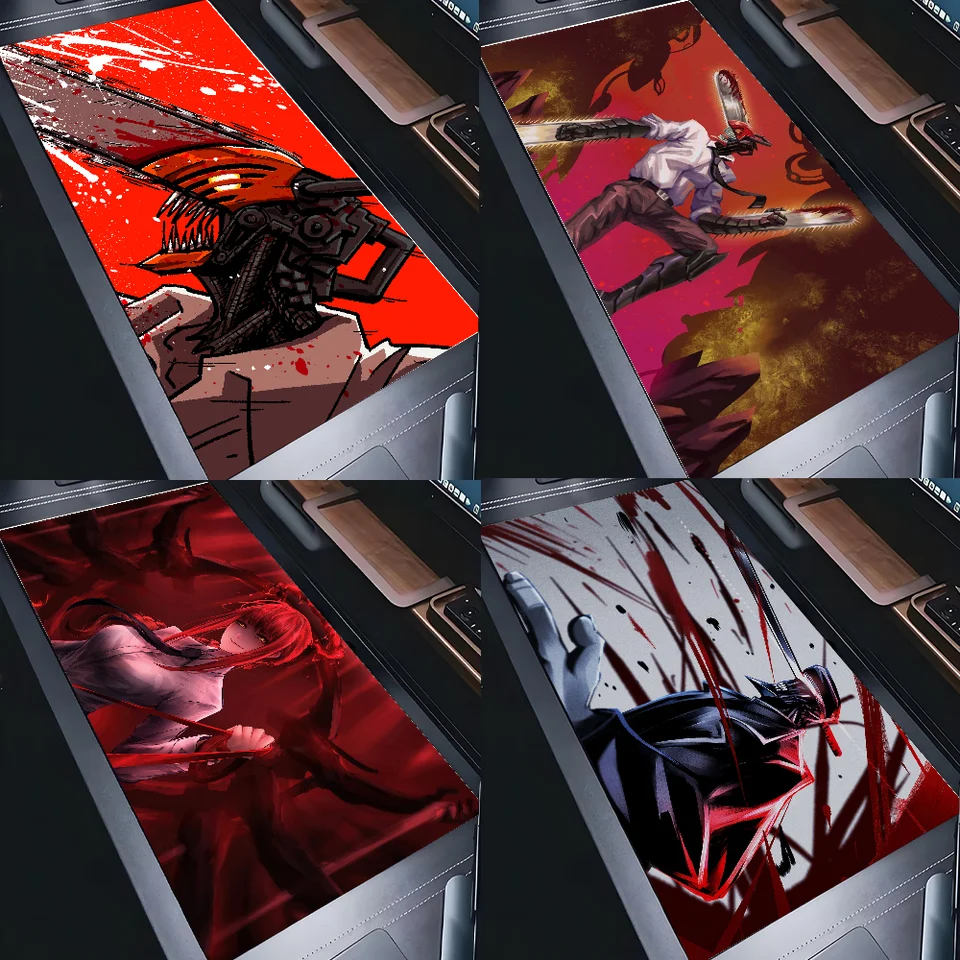 Chainsaw Man Anime MousePad Nové príchody veľké herné myšacie mousepad l xxl xxl gamer myš